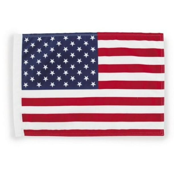 Fits 3/8 Flag Mount Poles Pro Pad FLG-USA15 Sleeved 10 by 15-inch Motorcycle Flag with 1/2 Sleeve United States of America Made in The USA Fits 3/8 Flag Mount Poles Pro Pad FLG-USA15 Sleeved 10 by 15-inch Motorcycle Flag with 1/2 Sleeve United States of America Made in The USA